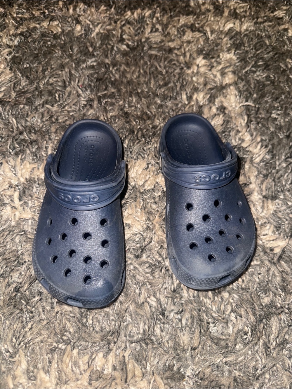 CROCS Kids Classic Clog Sandals in Navy